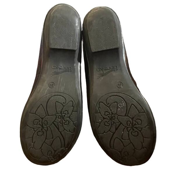 Dansko Olena Size 39 EU Comfort Shoes Clogs Black Shimmer Metallic Womens 8.5 9 - Picture 8 of 9